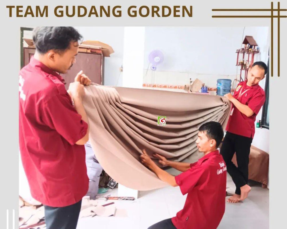 Proses Jahit Gorden